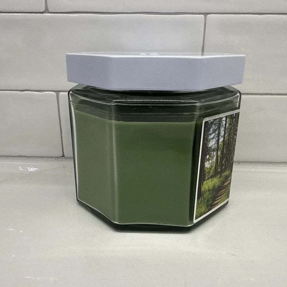Scentworx 14.5 oz Evergreen Fir 3-Wick Jar Candle by Slatkin & Co Fast Shipping